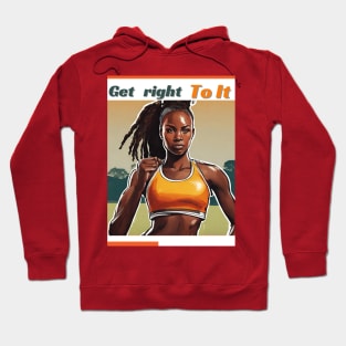 sportif african women Hoodie